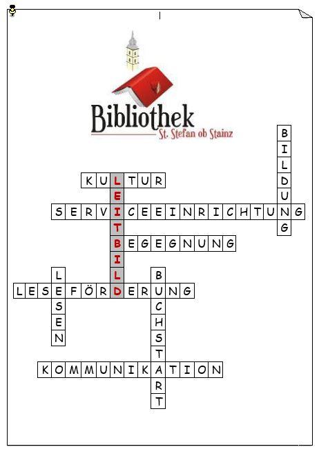 Leitbild - Kreuzworträtsel