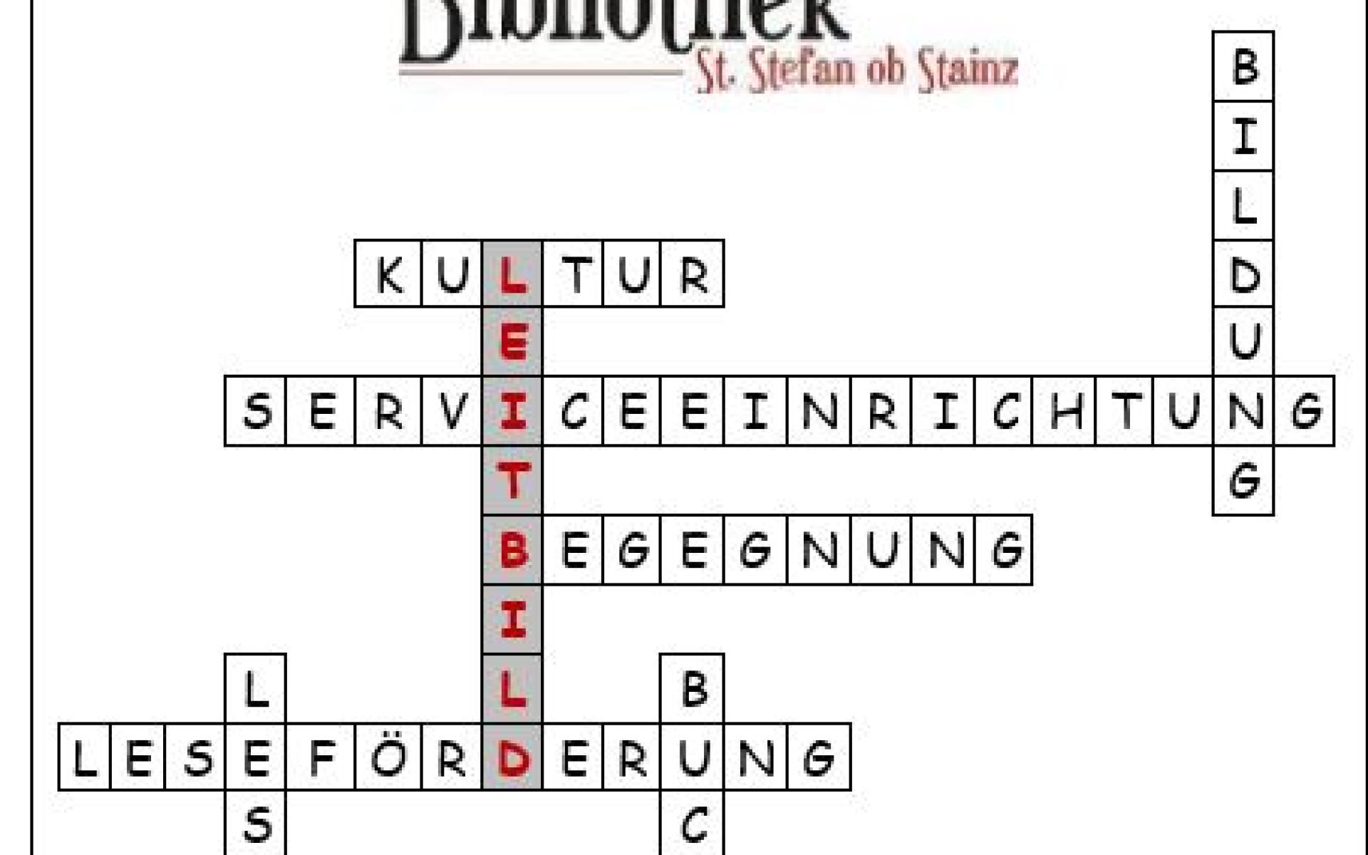 Leitbild - Kreuzworträtsel